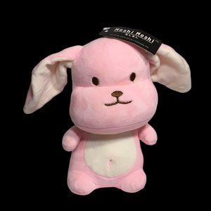 Moshi Moshi Soft Pink Bunny Squishy Plush Stuffed Animal HTF 8.5" NWT -RARE